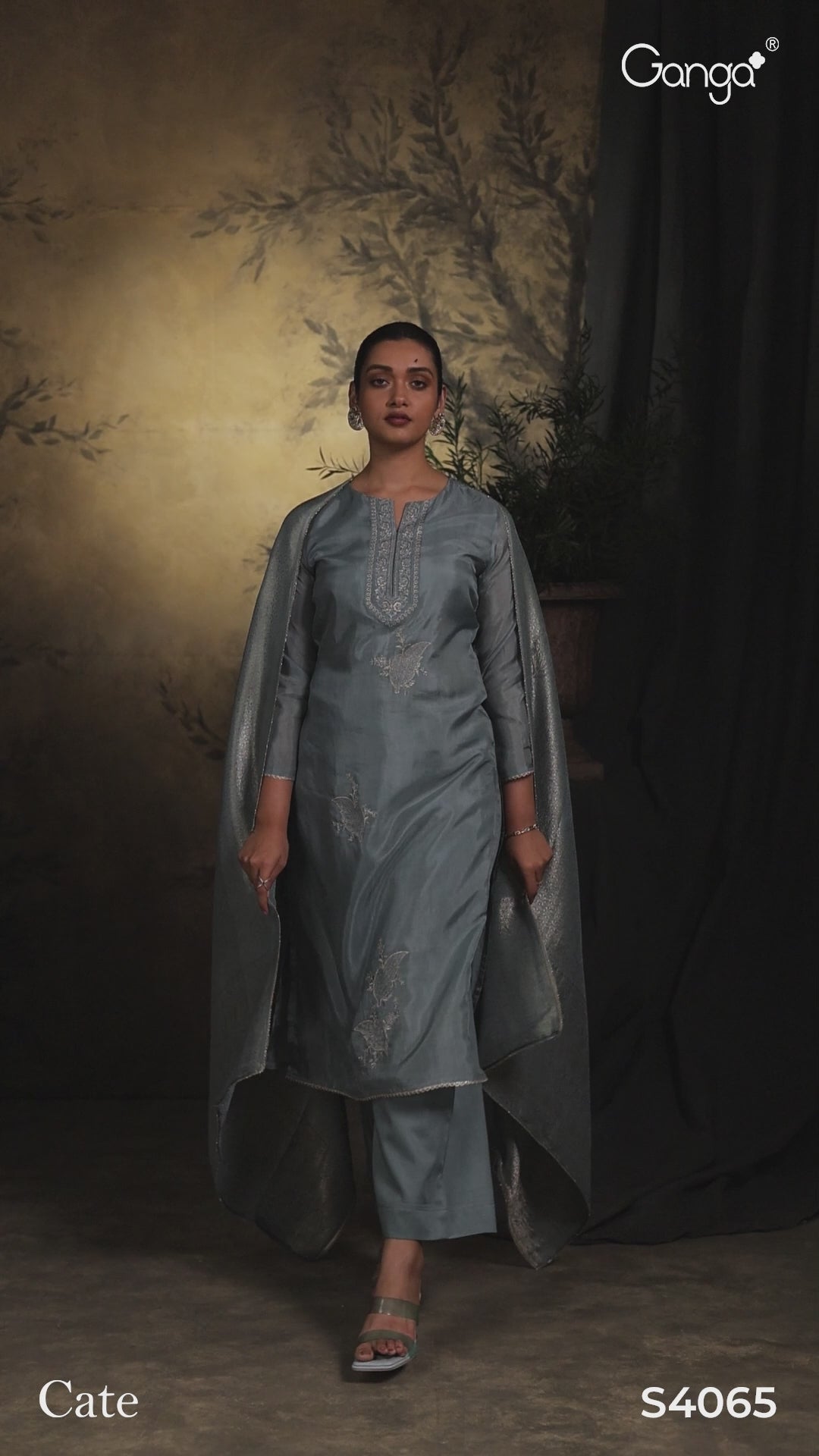 buy ganga cate s4065 premium pure bemberg habutai silk suit online