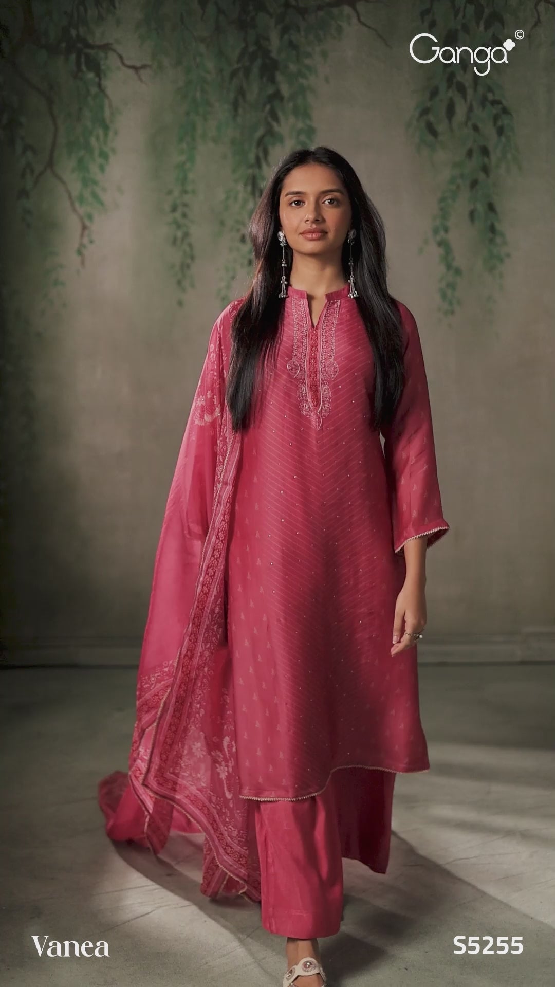 BUY GANGA SUITS GANGA VANEA S5255 VIDEO