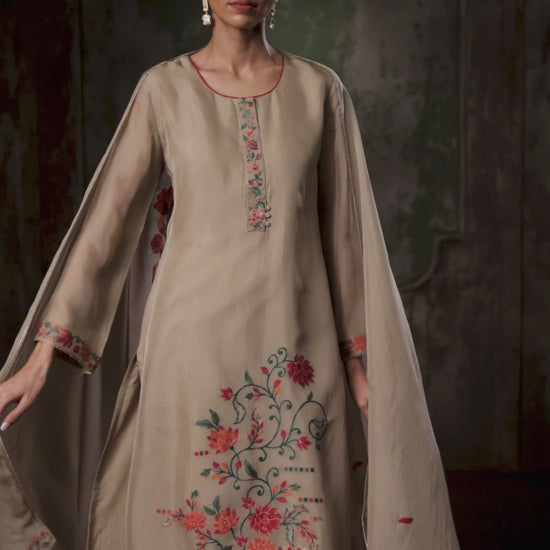 BUY GANGA UNSTITCHED SUITS ONLINE GANGA PRESHE S3850 VIDEO