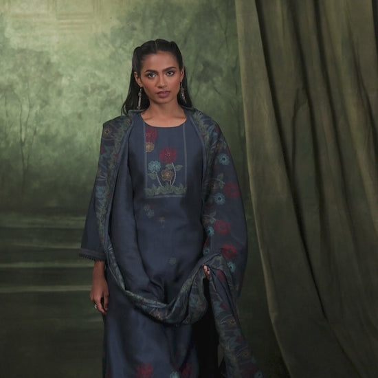 BUY GANGA SUITS ONLINE GANGA WYNSERA S4243 FRONT VIEW VIDEO
