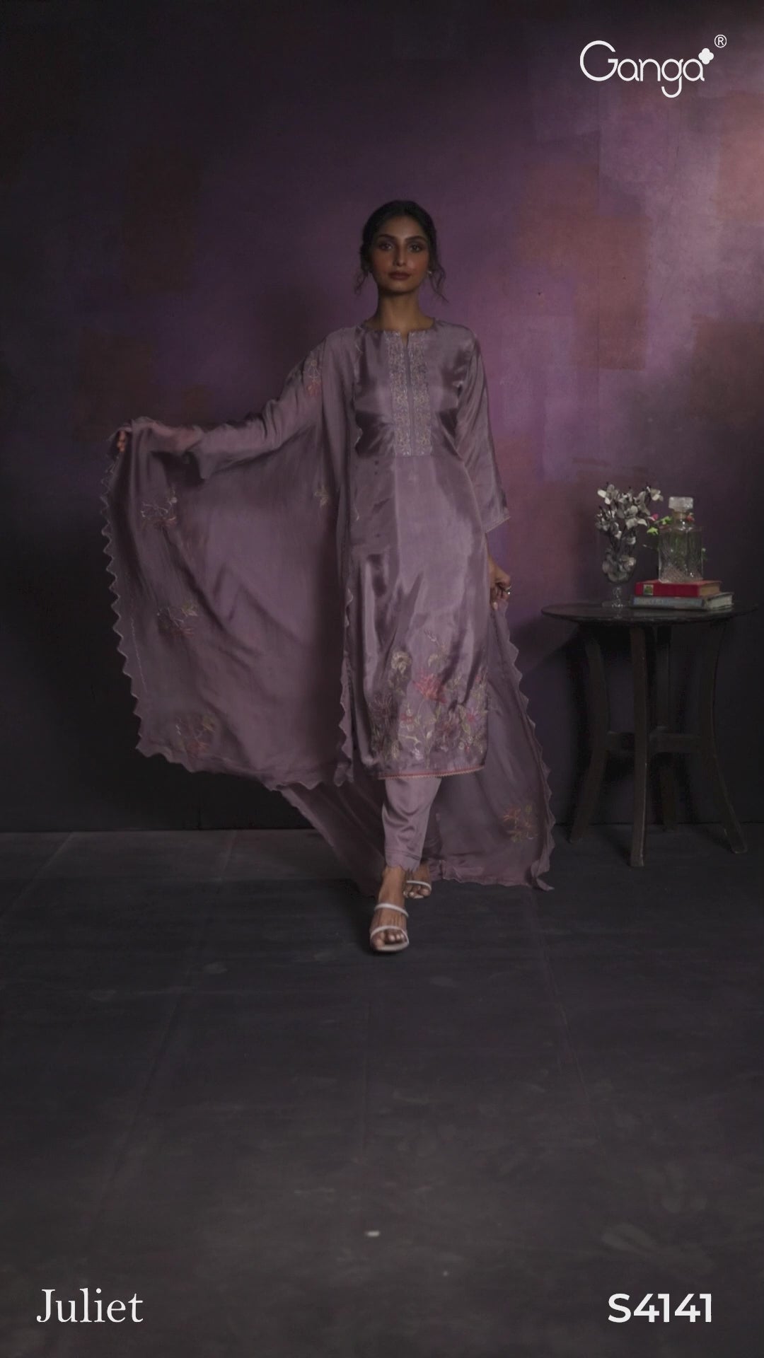 BUY GANGA FASHION SUITS GANGA JULIET S4141 PREMIUM SUIT VIDEO