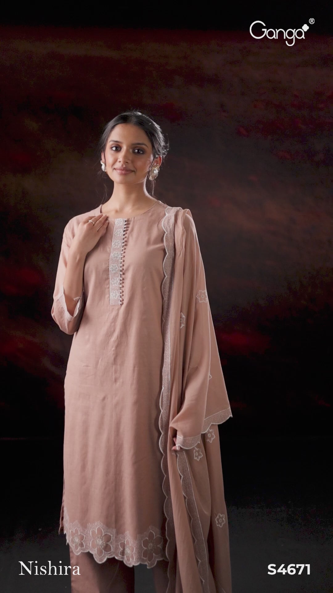 BUY GANGA SUITS ONLINE GANGA NISHIRA S4671 LATEST DESIGN VIDEO