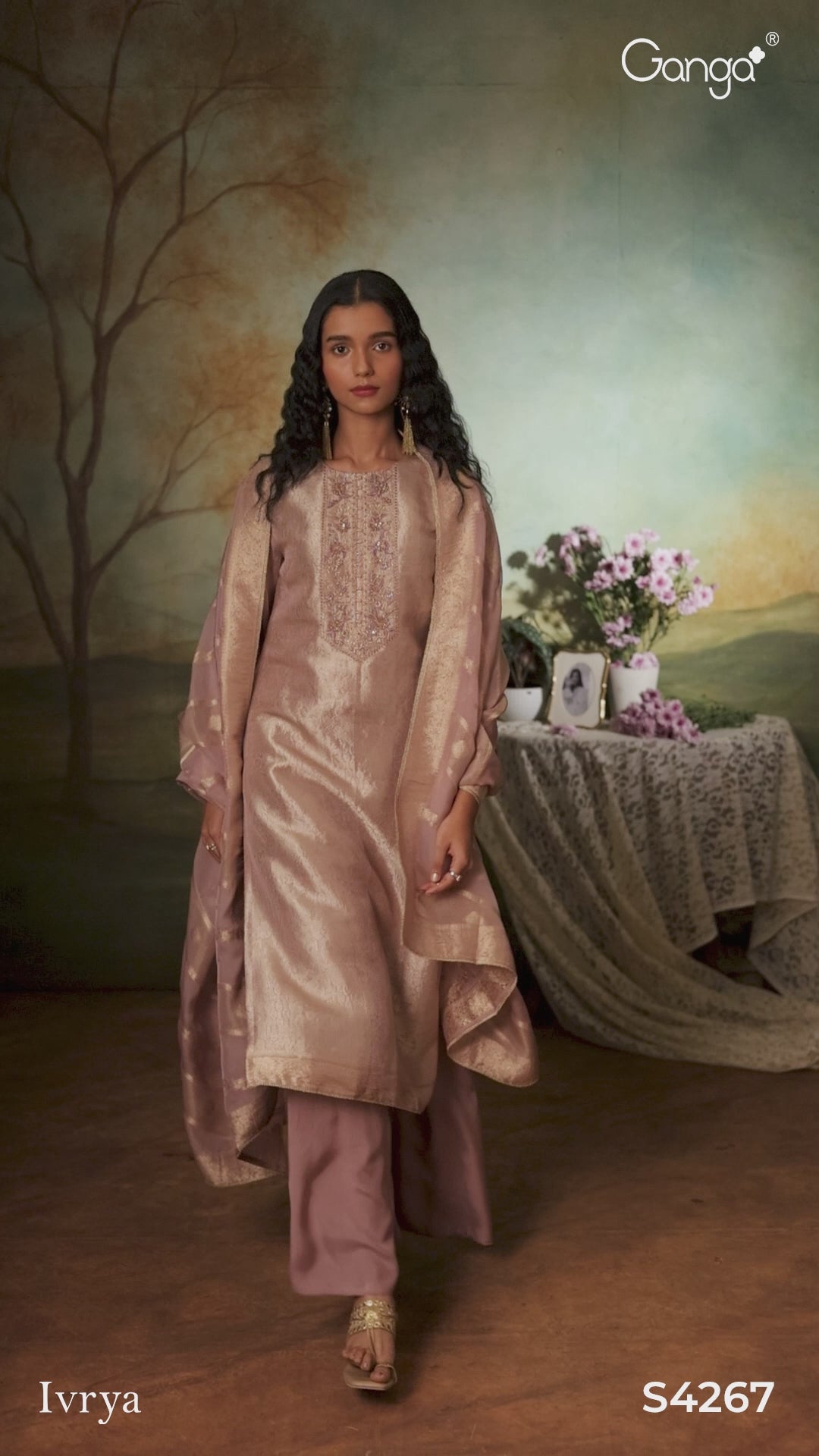 BUY GANGA SUITS ONLINE SALE GANGA IVRYA S4267 PREMIUM SUIT VIDEO