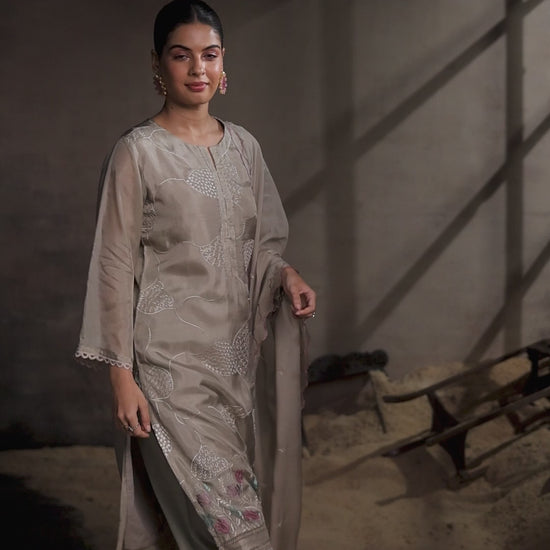 BUY GANGA SUITS WITH PRICE GANGA LETHIA S3954 FABRIC DETAIL VIDEO