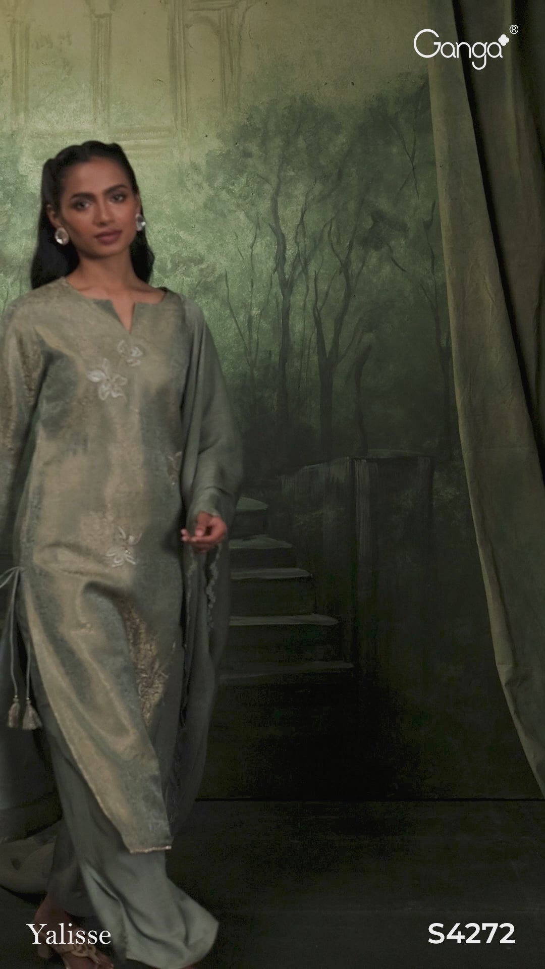 BUY GANGA SUITS ONLINE SALE GANGA YALISSE S4272 VIDEO