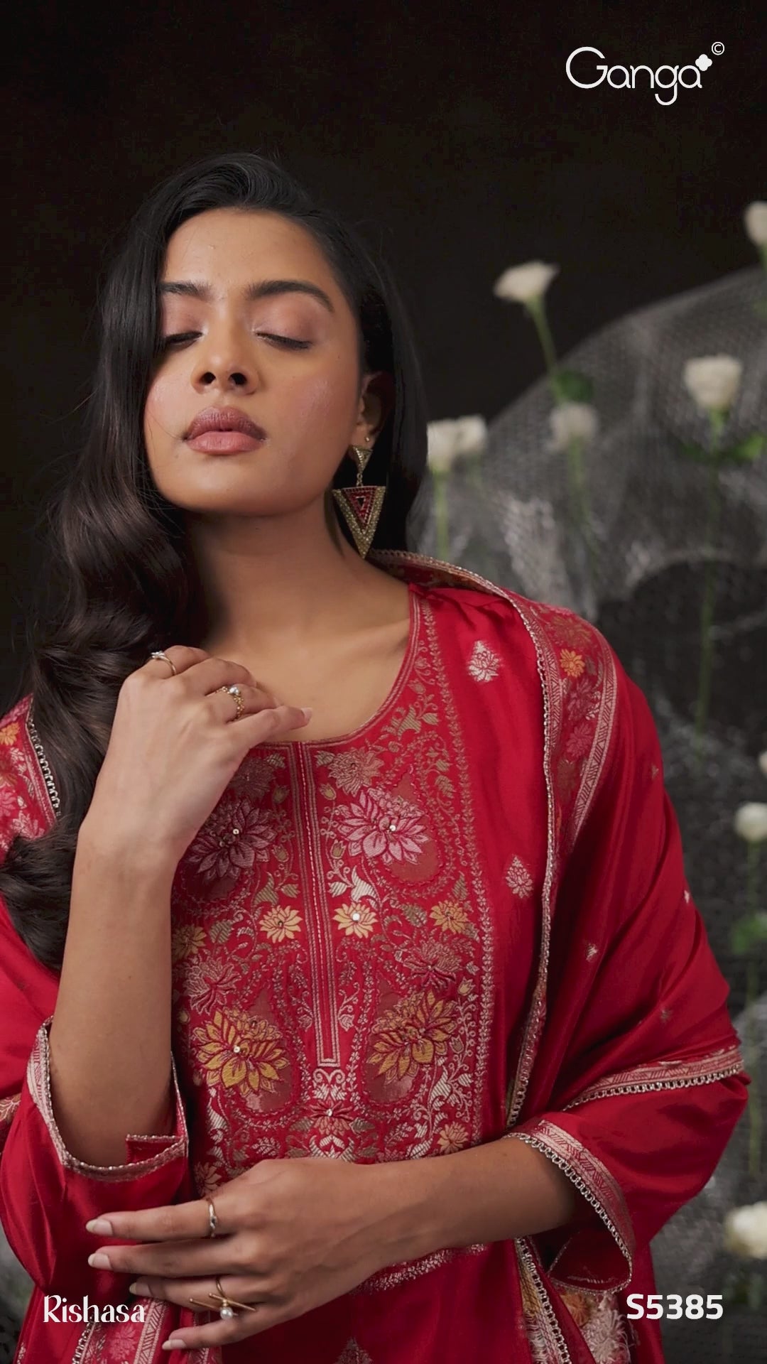 BUY GANGA SUITS GANGA RISHASA S5385 VIDEO