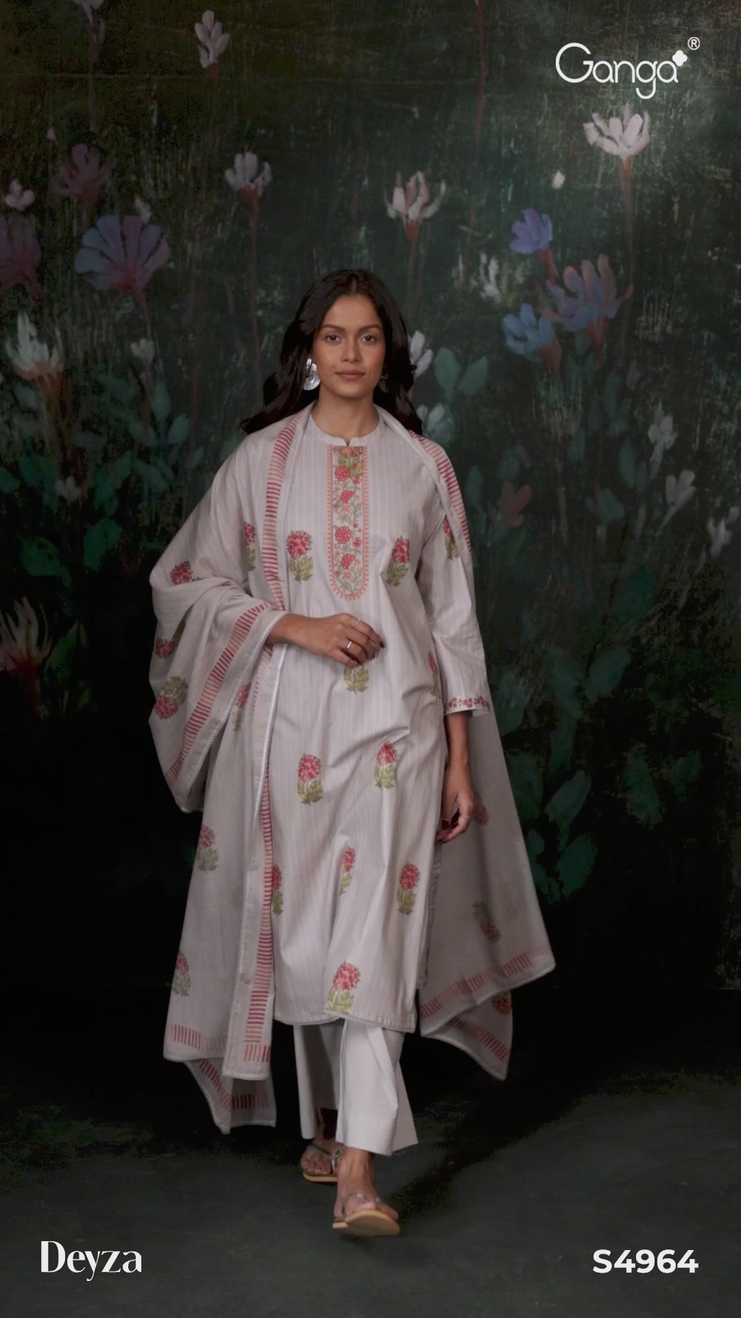 BUY GANGA SUITS GANGA DEYZA S4964 LATEST DESIGN VIDEO