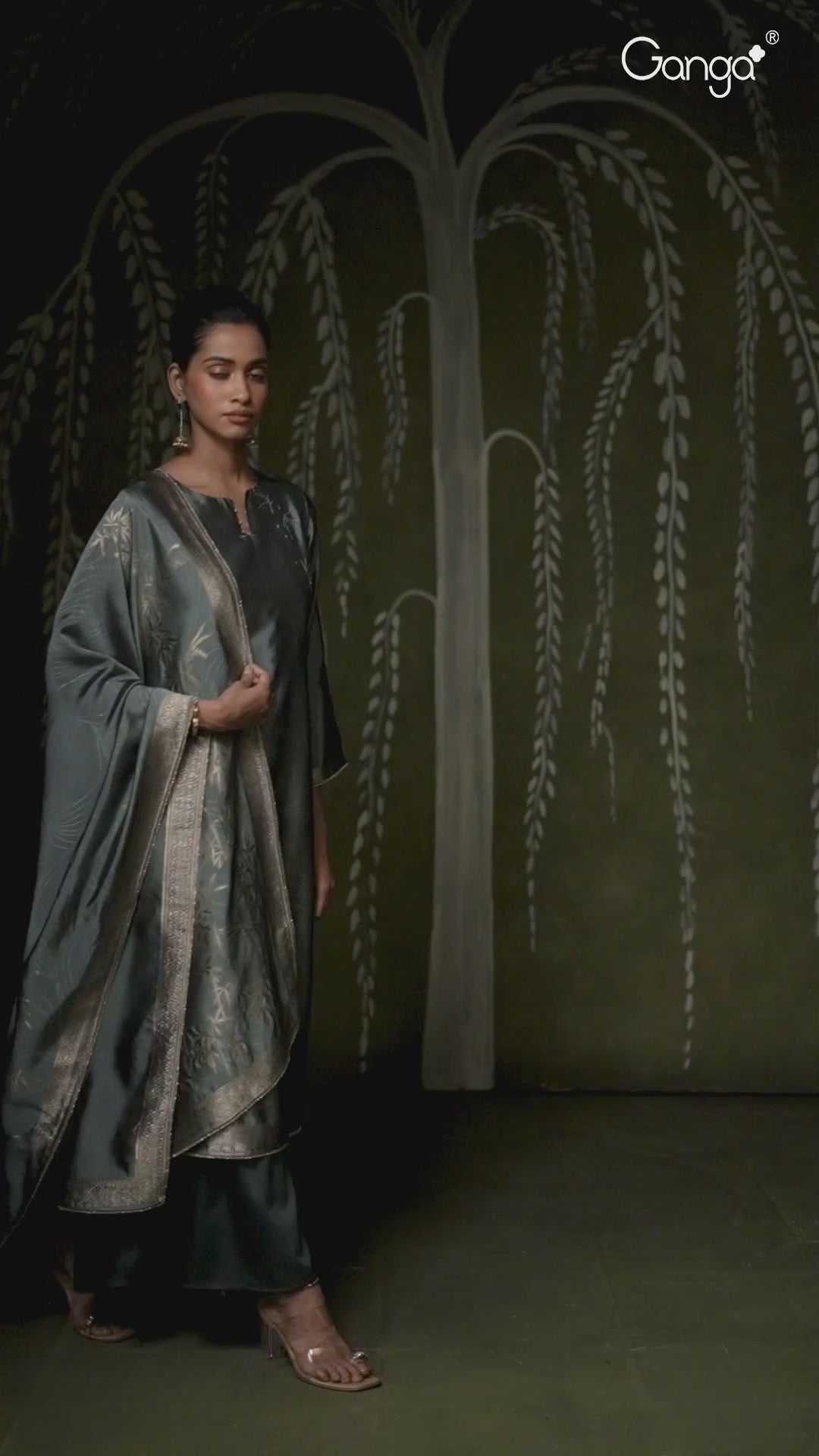 BUY GANGA SUITS SINGLE PIECE GANGA HRIDAYA S4383 