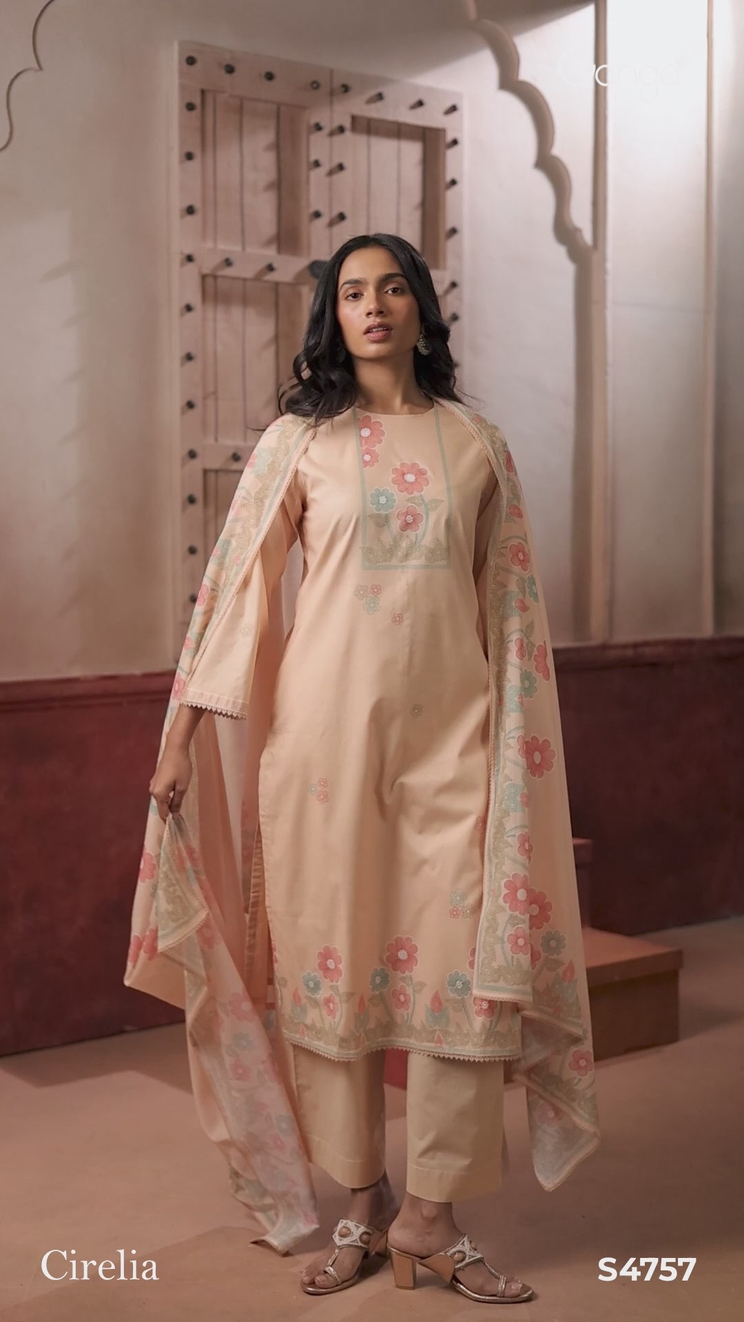 BUY GANGA SUITS ONLINE GANGA CIRELIA S4757 NEW CATALOGUE VIDEO