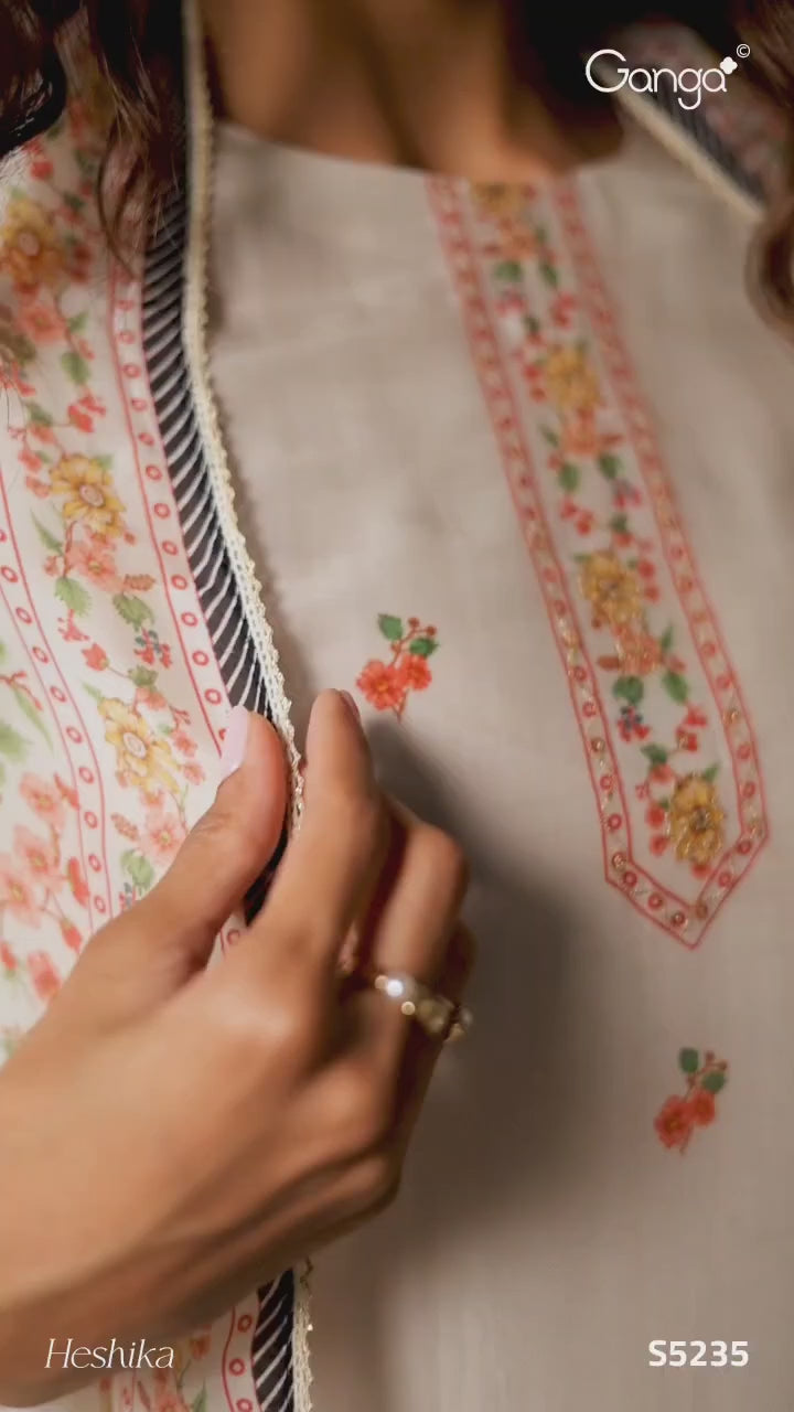 BUY GANGA SUITS GANGA HESHIKA S5235 PREMIUM SUIT VIDEO