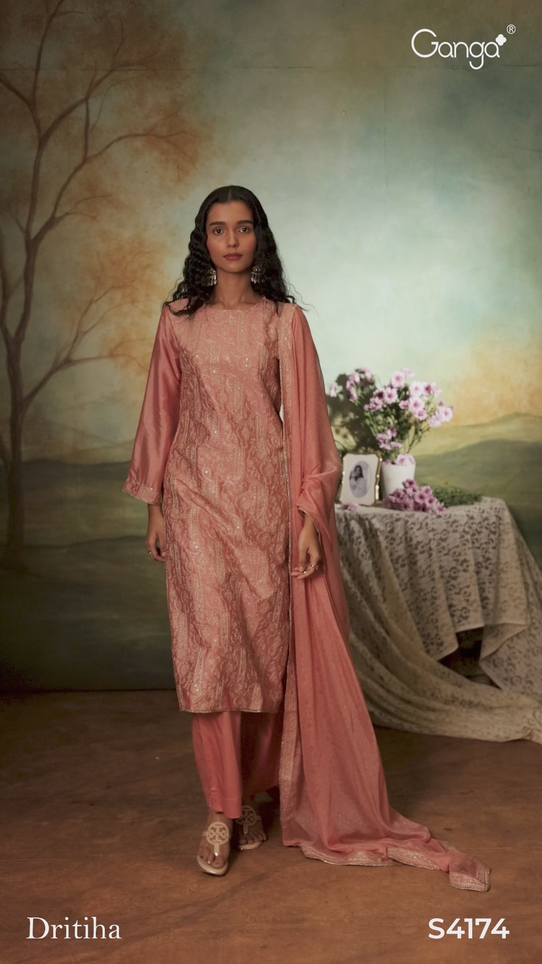 BUY GANGA SUITS SINGLE PIECE GANGA DRITIHA S4174 NEW CATALOGUE
