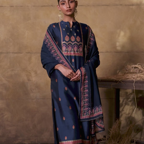buy ganga liraah s4088 premium pure bemberg russian silk suit online
