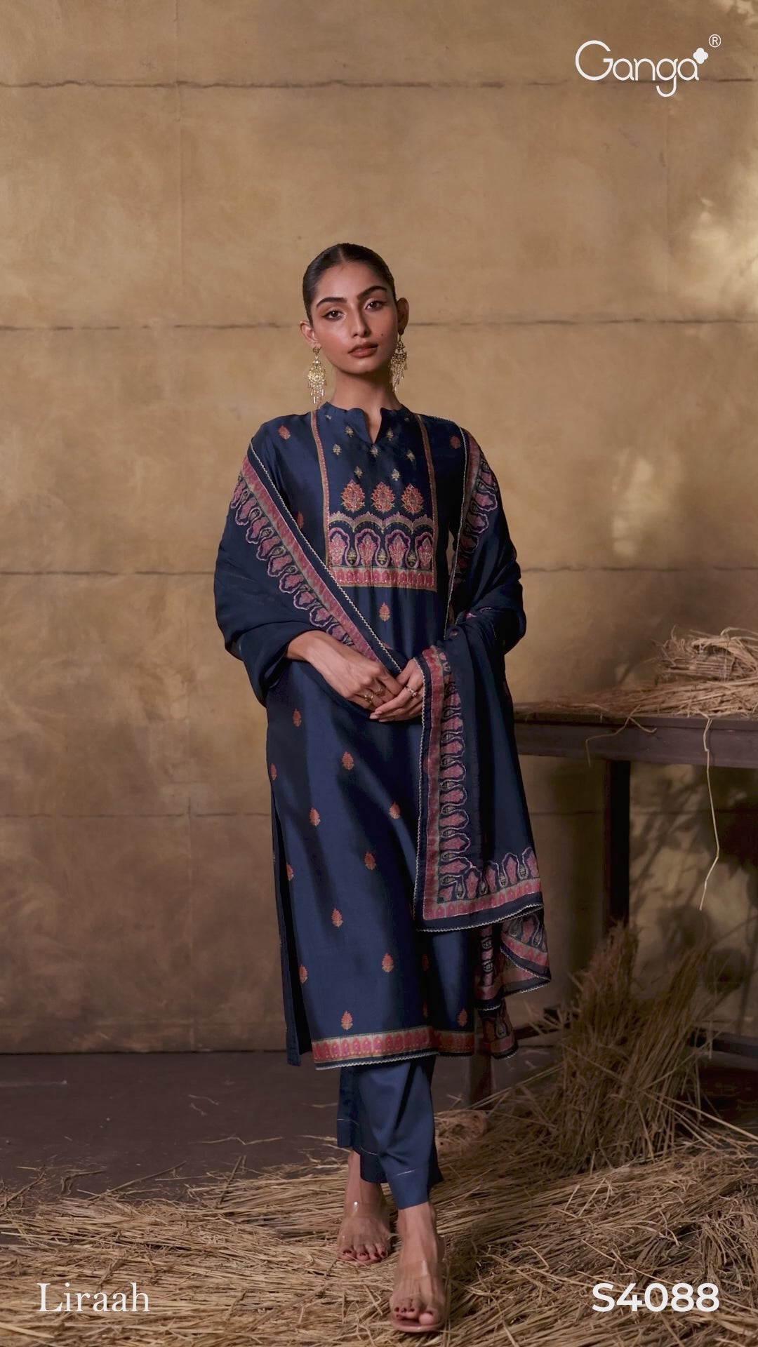 buy ganga liraah s4088 premium pure bemberg russian silk suit online